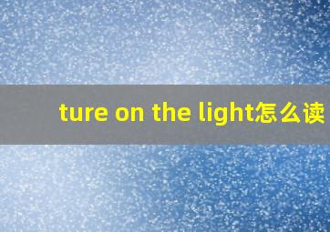 ture on the light怎么读